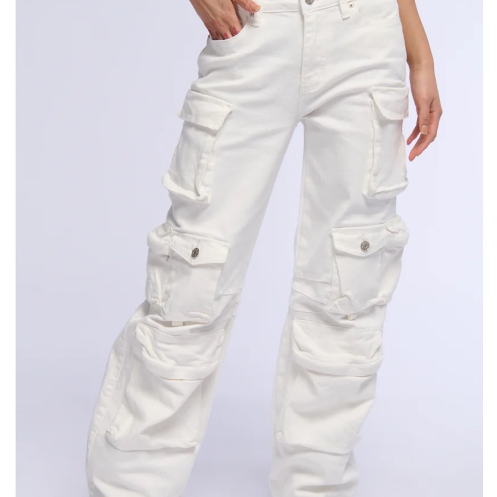 Label Brooklyn Cargo Pocket Wide Leg Jean